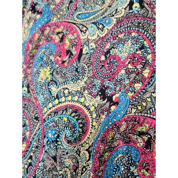 Chaminoux Men’s Paisley Button Down Long Sleeve Retro Boho Festival Top Sz L - Picture 8 of 10